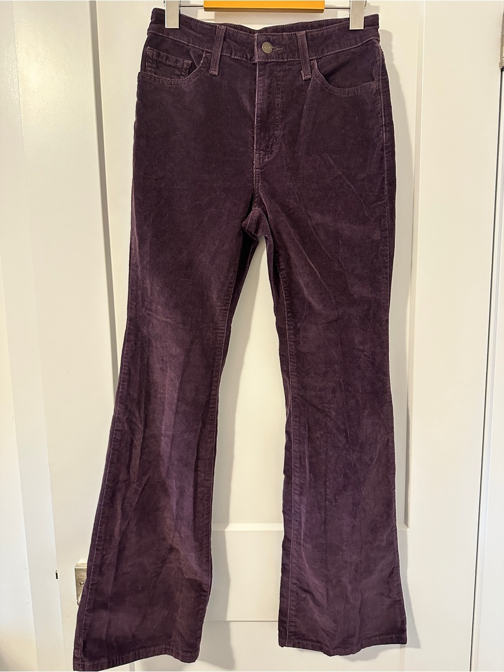 Levi's Plum Corduroy Flare Pants Size 27 Waist Women’s